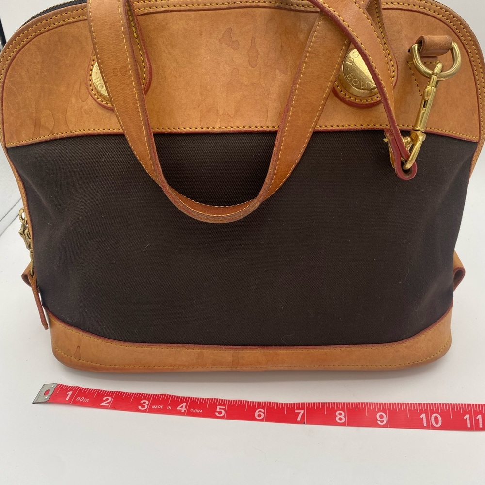 Dooney & Bourke Tan and Black Satchel - Picture 5 of 12